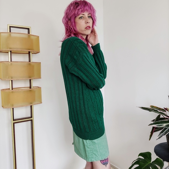 Vintage 80s Minty Green Denim Skirt - Picture 16 of 16